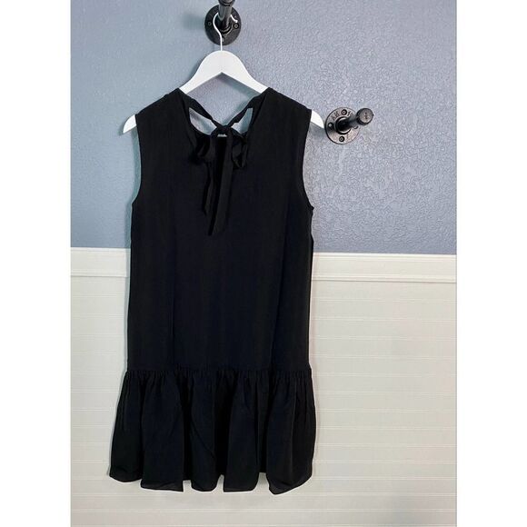 Cooper St A-Line Black Shift Dress with Ruffle Hem - Picture 10 of 11